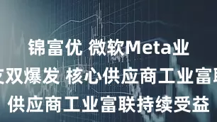 锦富优 微软Meta业绩资本开支双爆发 核心供应商工业富联持续受益